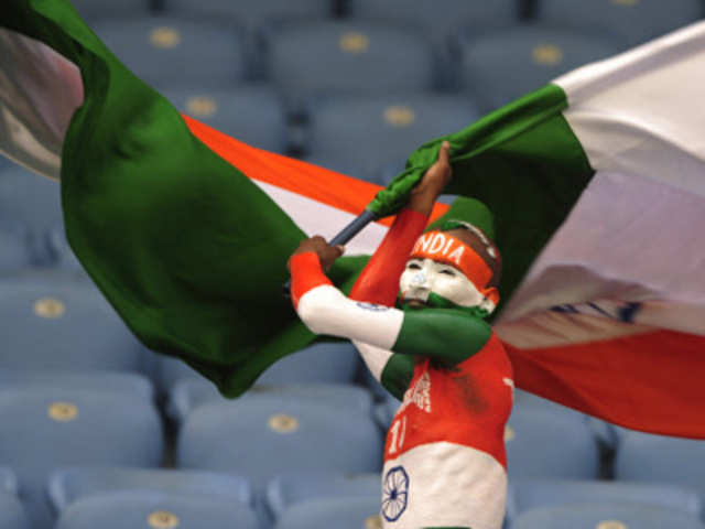 A Team India supporter in Dhaka