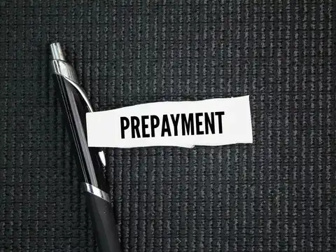 Check for prepayment charges