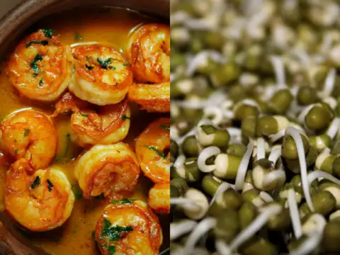 Prawns replaced with Sprouted Legumes