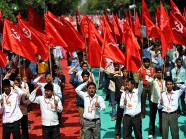 Supporters of Socialist Unity Centre of India (Communist) party