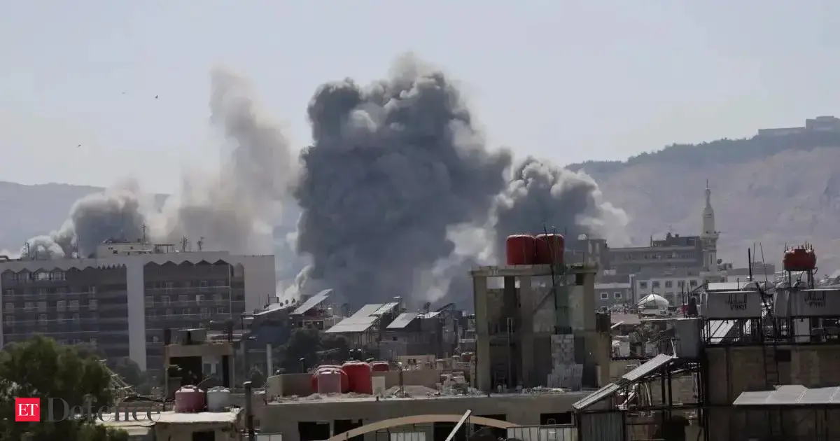 Western diplomats were within metres of Israeli strikes in Damascus, sources say - The Economic Times