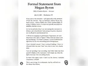 megan byron statement: Megan Byron’s ‘formal statement’ surfaces on