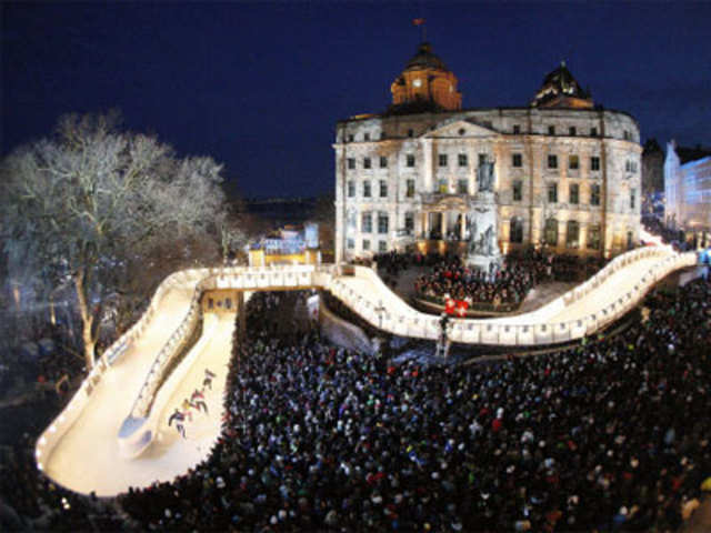 Red Bull crashed ice competition