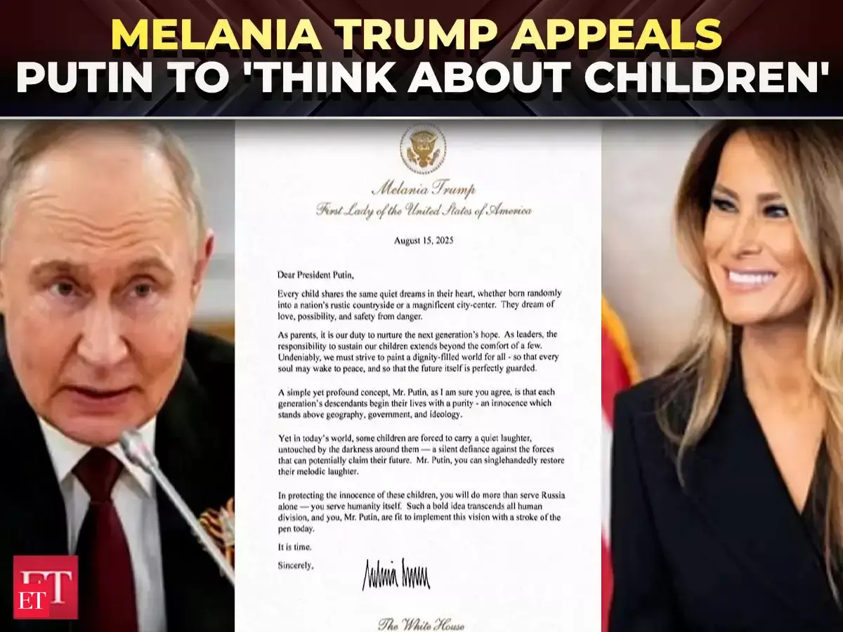 Melania Trump appeals Putin to 'think about children' amid conflict(01)