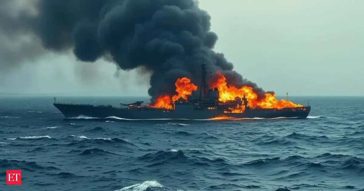 US Navy ship on fire; USS New Orleans engulfed in fire off Okinawa coast, crews fight to contain blaze