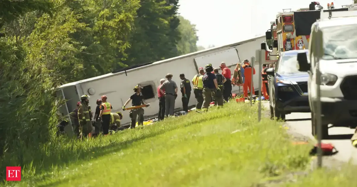 Horror on I-90 near Pembroke as NY tour bus overturns; Multiple dead and many thrown from the vehicle