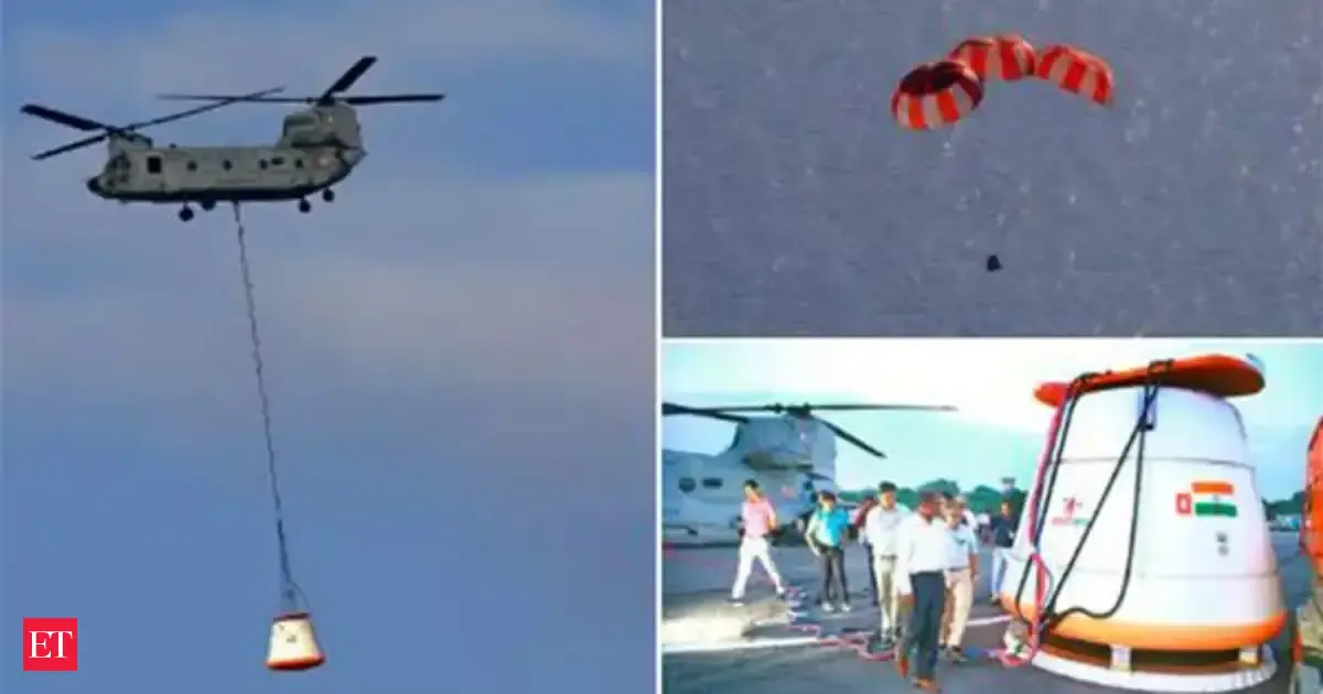 Gaganyaan Mission: ISRO completes first integrated Air Drop Test