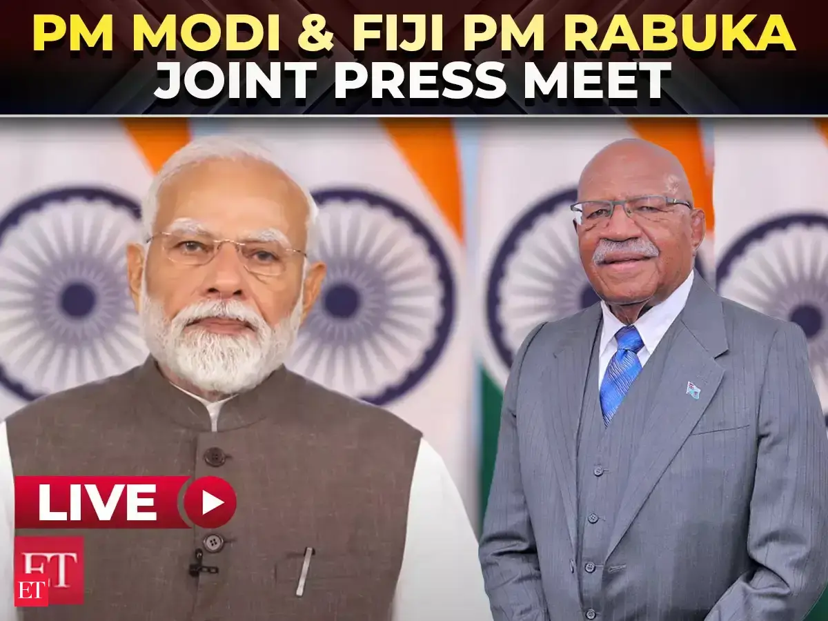 LIVE: PM Modi & Fiji PM Rabuka joint press meet at Hyderabad House, New ...