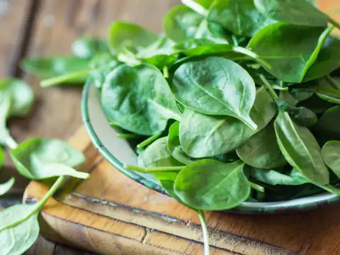 Spinach and kale