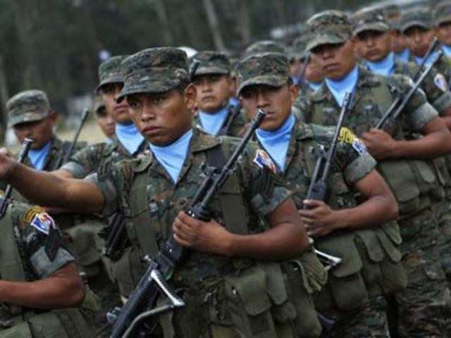 Guatemalan soldiers of the Special Force Group