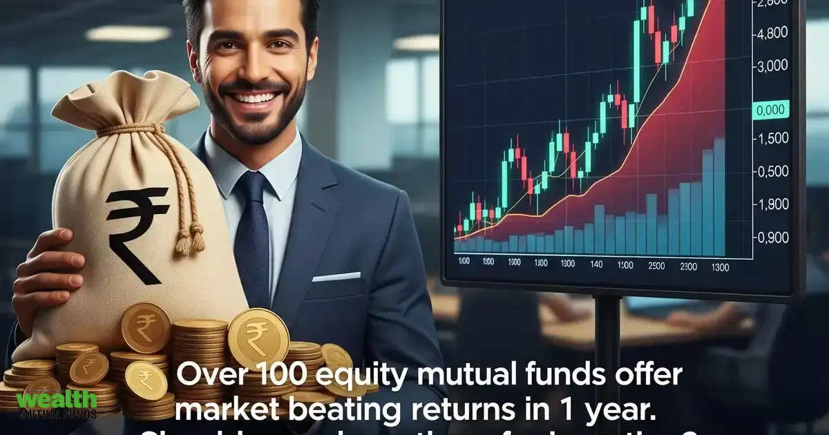 Over 100 equity mutual funds offer market beating returns in 1 year. Should you chase them for investing?