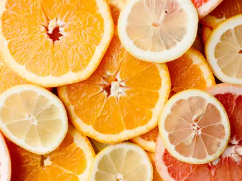 Citrus and guava (vitamin C‑rich fruits)