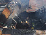 Fire-fighters work to douse fire in Kolkata