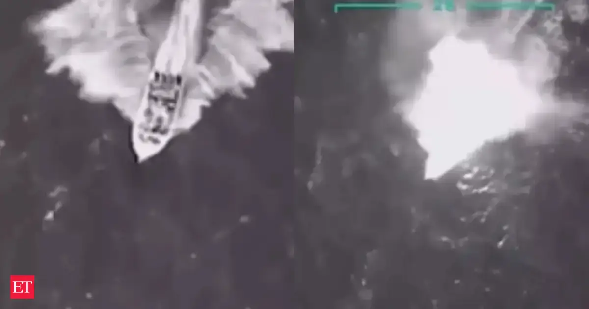 Trump sends big message to drug dealers, says US strikes vessel in Caribbean targeting Venezuela’s Tren de Aragua gang; video shows vessel exploding in flames