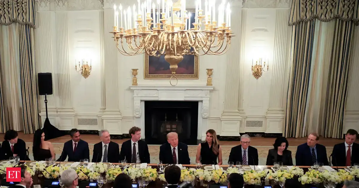 Trump hosts tech titans - but not Musk - at White House dinner