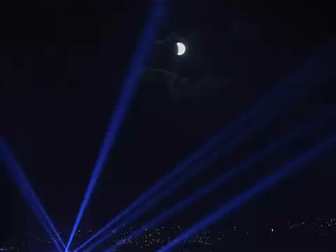 Beirut's moonlit glow