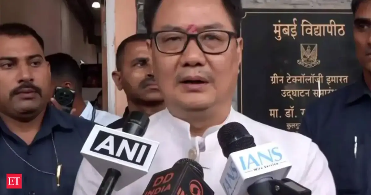 'Good sign for our Parliamentary democracy': Union Minister Kiren Rijiju welcomes SC order on Waqf act
