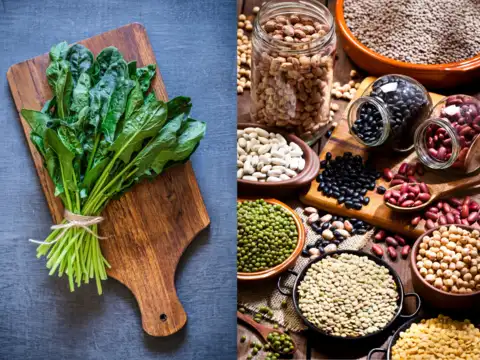 Spinach and Lentils