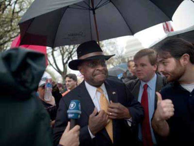 Cain speaks at tea party patriots' road to repeal rally