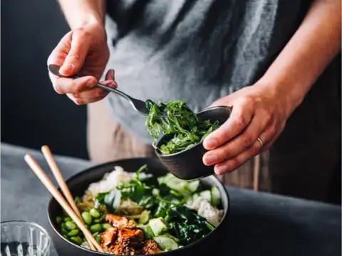 Build plates around protein and fiber