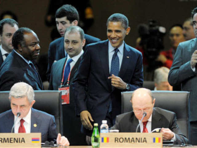 Barack Obama at the plenary session of Nuclear Security Summit