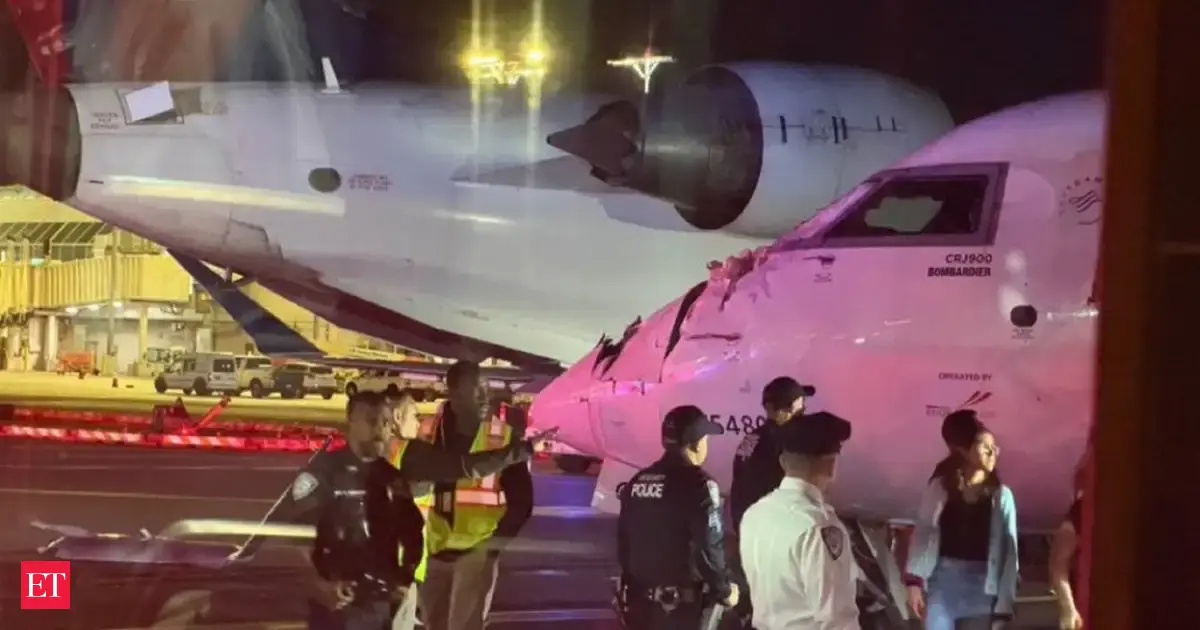 Delta jets collide, ‘absolutely smash’ while taxing at LaGuardia airport in New York, wing of one plane detached