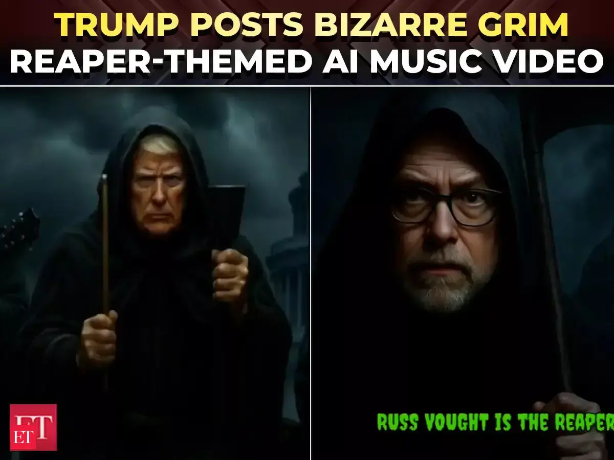 Trump AI video: 'Vought is the reaper': Trump posts Project 2025 AI ...