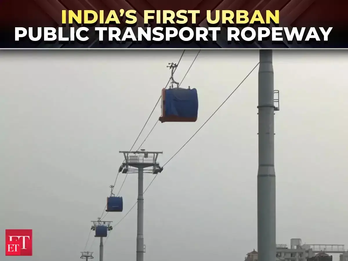 varanasi ropeway: Varanasi Ropeway trial run begins | India’s first ...