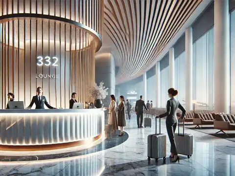 Complimentary international airport lounge visits