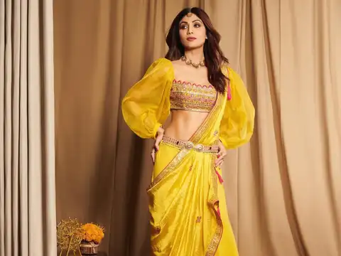 Sunny yellow saree