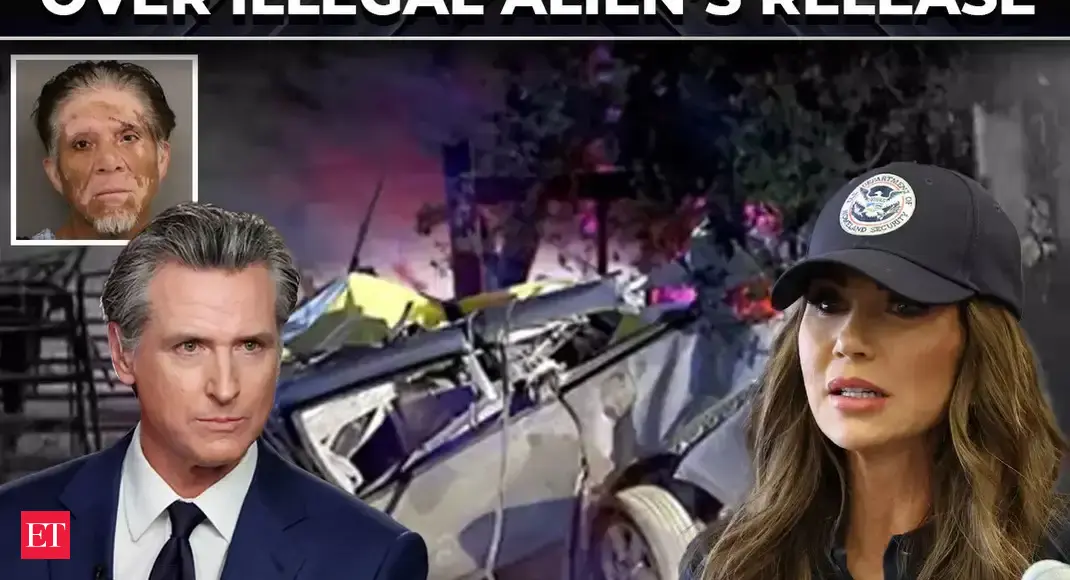 ‘He has blood on his hands’: DHS blasts Newsom over illegal alien’s release who killed 6 in drunk crash – The Economic Times Video