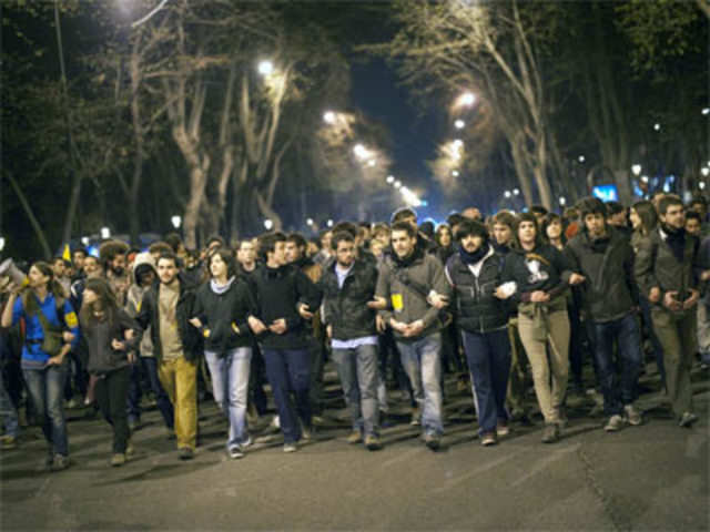 National strike in Madrid