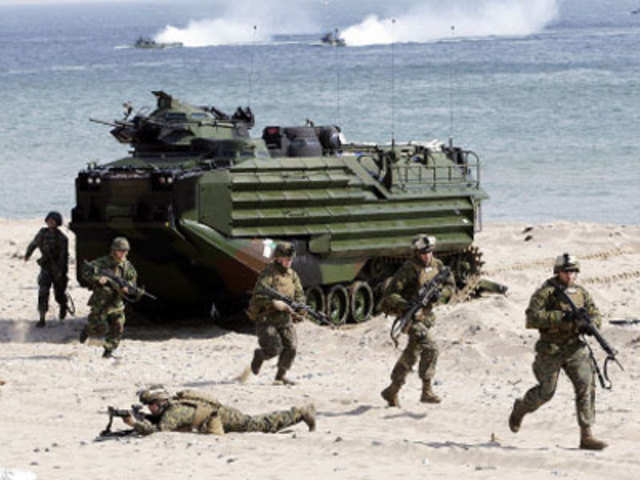 US marines from the 31st Marine Expeditionary Unit