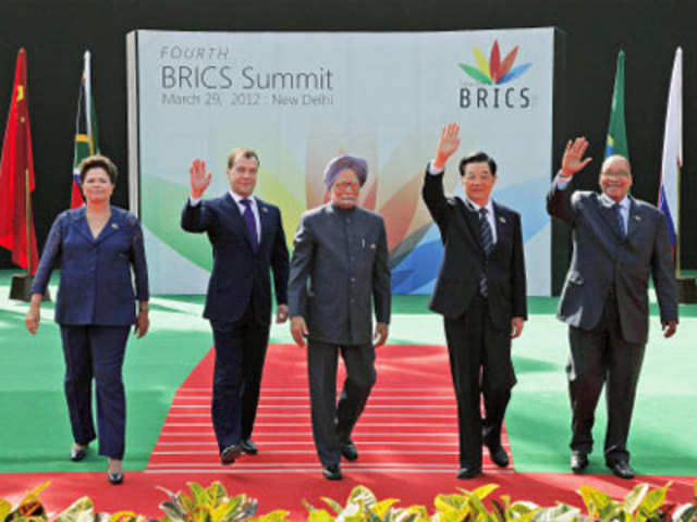 Heads of State of BRICS nations in New Delhi