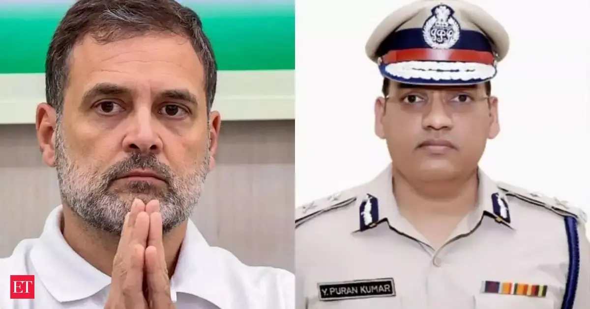 Rahul Gandhi meets family of Haryana IPS officer Puran Kumar
