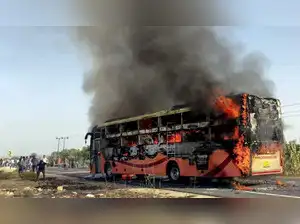 Jaisalmer-Jodhpur bus catches fire, 16 critically injured; fatalities feared: Police