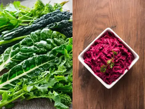  Leafy greens and beets (dietary nitrates + K)
