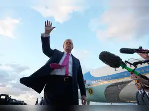 Trumpeting from skies: Trump shares AI video of spraying mud on 'No ...