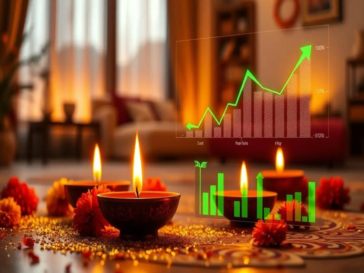 Indian Stock Markets Open Strong on Diwali; Nifty50 Crosses 25,900 as Sensex Gains Over 600 Points