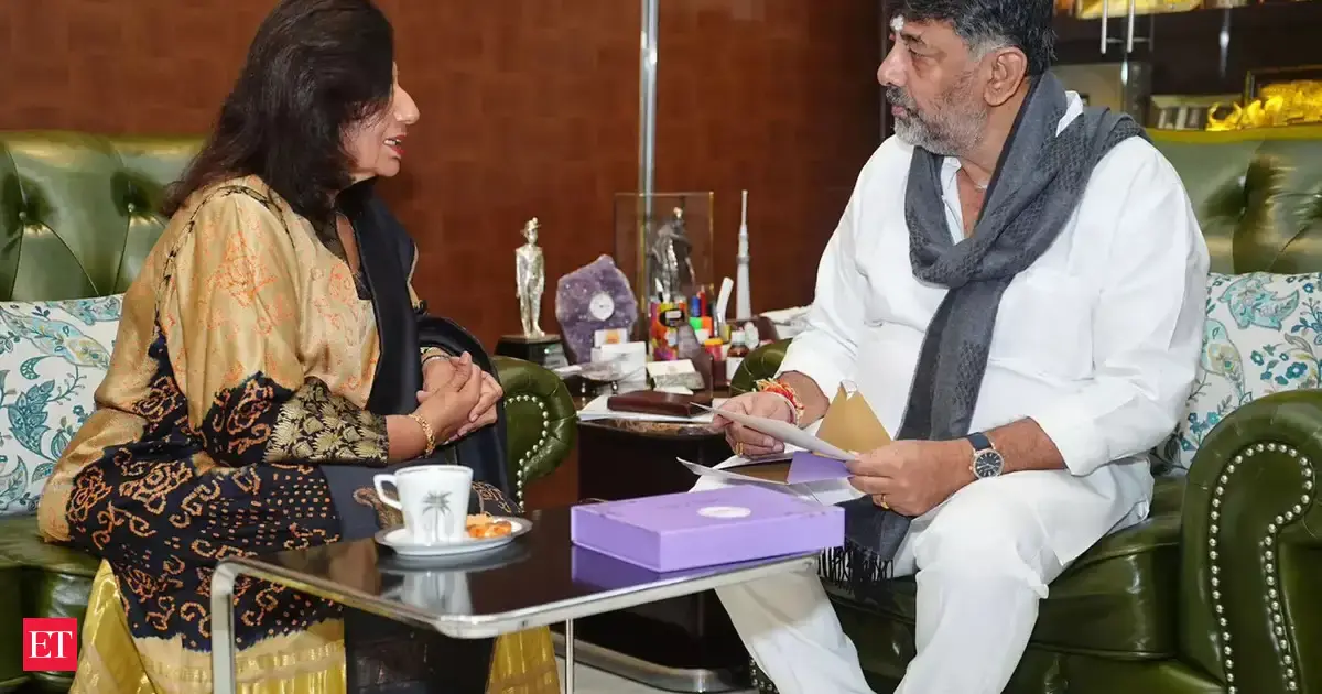 Biocon chief Kiran Mazumdar-Shaw meets Karnataka Deputy CM DK Shivakumar amidst feud