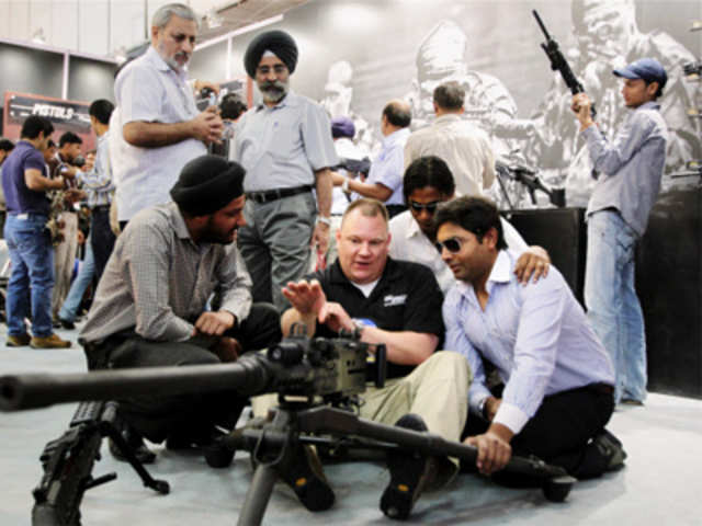 A foreign exhibitor at Defexpo 2012