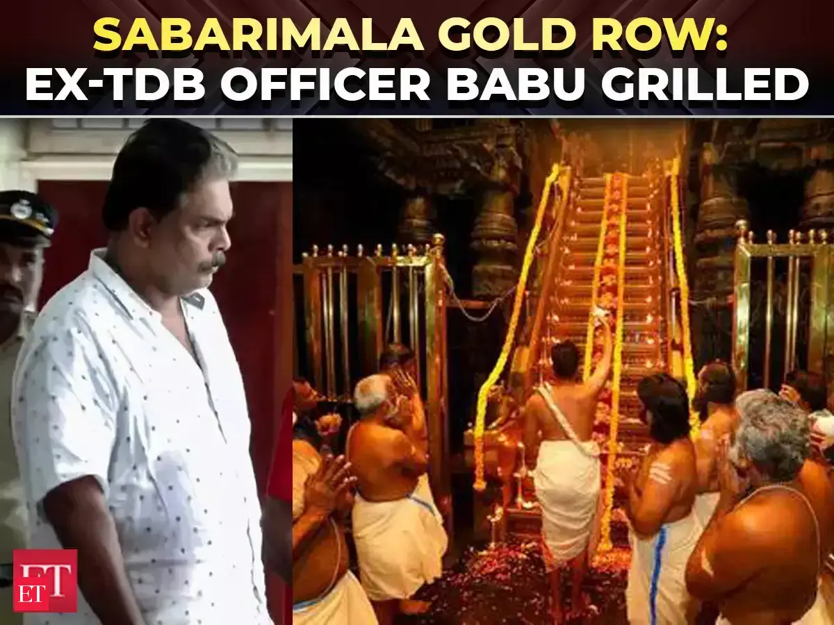 Sabarimala Gold Row: Ex-TDB officer Murari Babu grilled, taken into ...