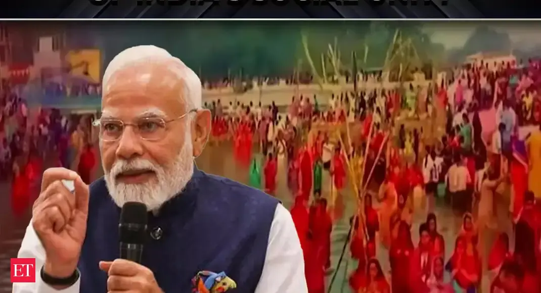 ‘Chat Puja é um exemplo de coesão social da Índia’: PM Modi cumprimenta cidadãos no evento ‘Mann Ki Baat’ – The Economic Times Video ‘Chat Puja é um exemplo de coesão social da Índia’: PM Modi cumprimenta cidadãos no evento ‘Mann Ki Baat’ – The Economic Times Video