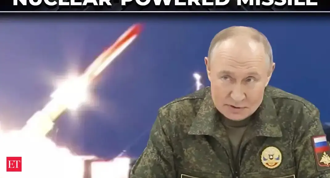 ‘Burevestnik tem alcance ilimitado’: presidente russo Putin revela míssil ‘invencível’ movido a energia nuclear – Vídeo do Economic Times ‘Burevestnik tem alcance ilimitado’: presidente russo Putin revela míssil ‘invencível’ movido a energia nuclear – Vídeo do Economic Times
