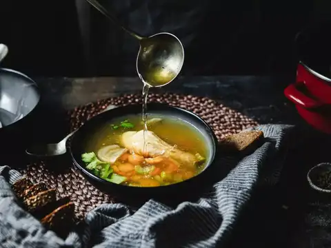  Chicken soup or clear veggie broth