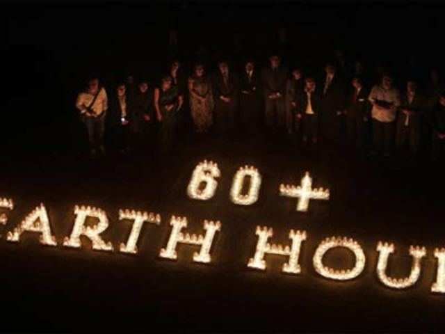 Earth Hour in New Delhi