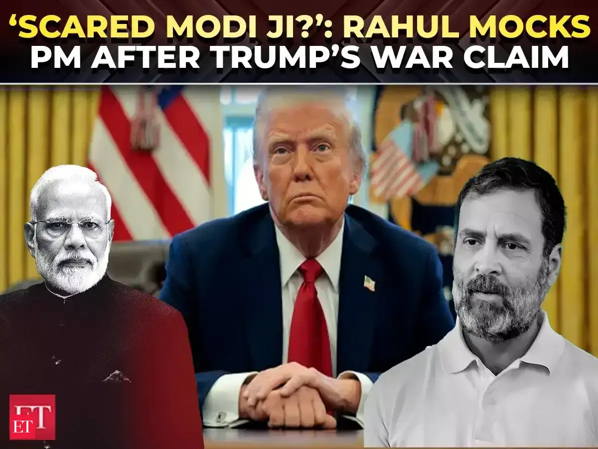 ‘Don’t be scared, Modi ji’: Rahul Gandhi slams PM over Trump’s wild ...