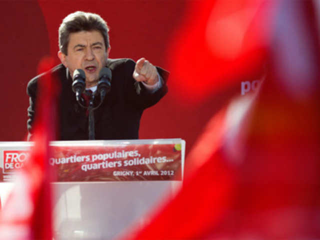 French FG leftist candidate for the 2012 French presidential election Jean-Luc Melenchon
