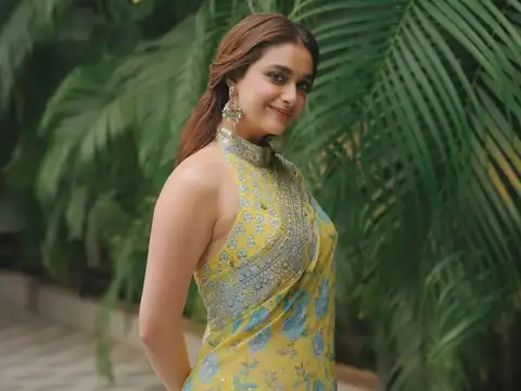 Keerthy Suresh&rsquo;s sunny floral elegance