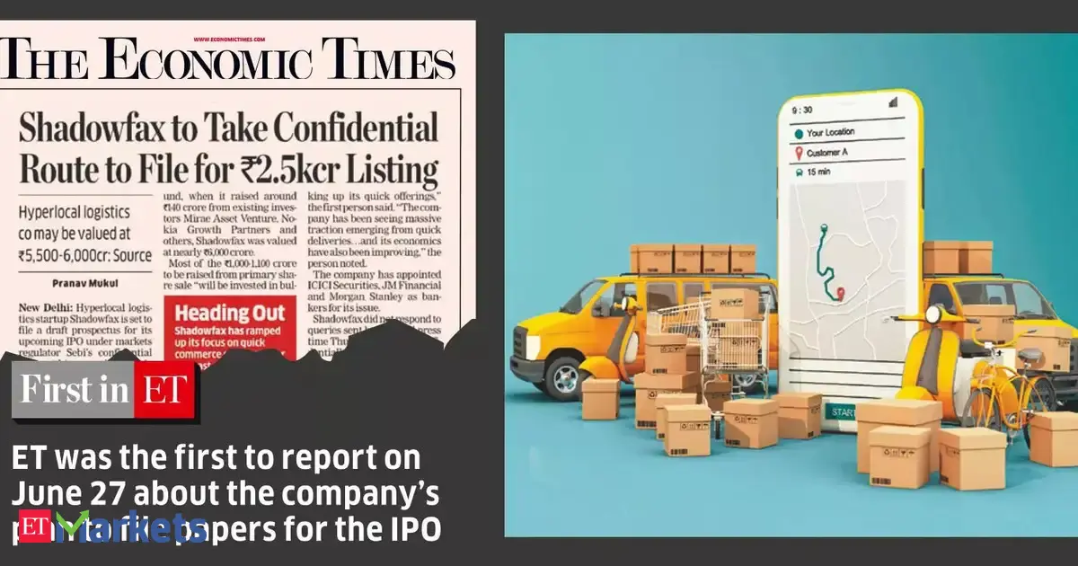 Shadowfax files updated IPO papers to raise Rs 2,000 cr